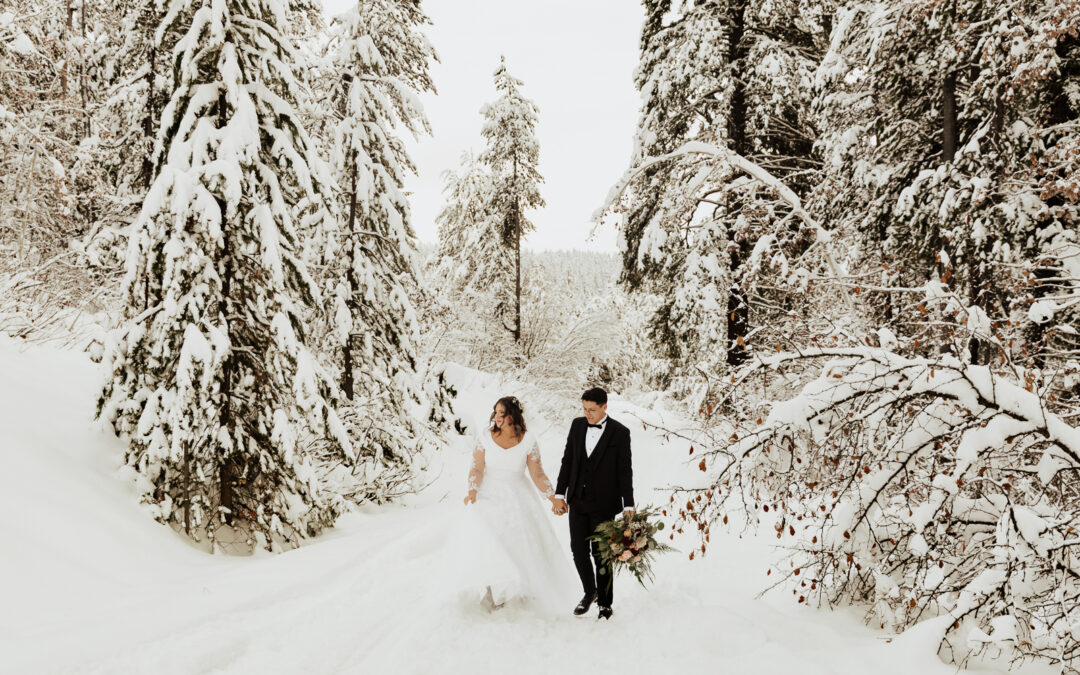 Winter Snow Formal Bridal Session