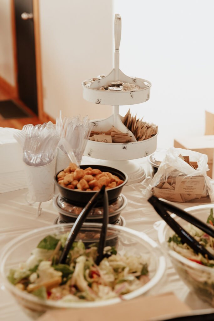 Detail Shots of different aspects of a couple&rsquo;s wedding day with red, pink and green accents. Photographed by Northern Texas (DFW) photographer Hannah Lylene Photography.
