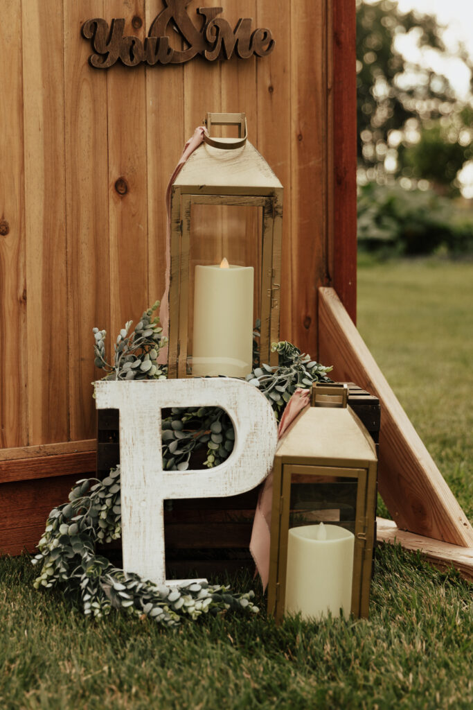 Fort Worth Backyard Wedding Ceremony Details