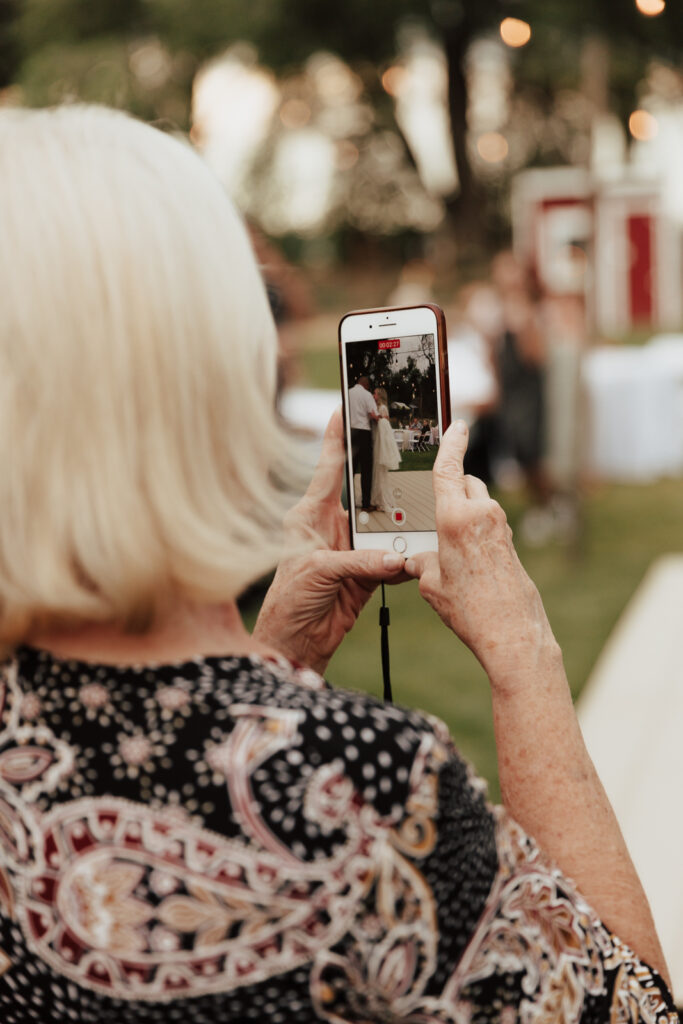 Wedding Guests at a DFW Wedding Elopement Ceremony