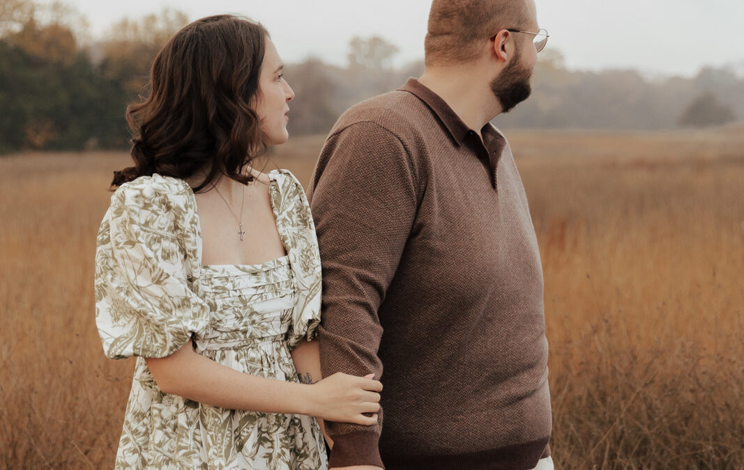 Texas Fall Sunrise Engagement