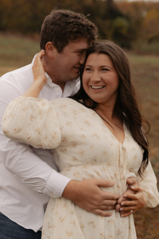 A young couple take their documentary and romantic engagement photos by a Texas DFW cinematic, moody, documentary style photographer.