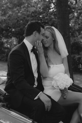 Hannah-Lylene-Dallas-Fort-Worth-Photographer-9250-2 A bride and groom have a candid documentary elopement wedding ceremony in Dallas, Texas, followed by modern classy bridal portraits and candid photos while interacting with their reception guests.