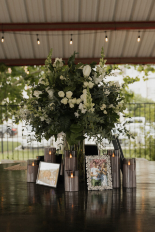 A bride and groom have a candid documentary elopement wedding ceremony in Dallas, Texas, followed by modern classy bridal portraits and candid photos while interacting with their reception guests.