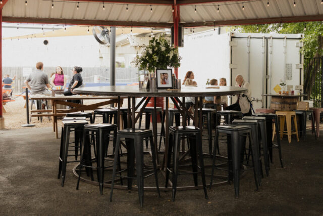 Hannah-Lylene-Dallas-Fort-Worth-Photographer-9626 A bride and groom have a candid documentary elopement wedding ceremony in Dallas, Texas, followed by modern classy bridal portraits and candid photos while interacting with their reception guests.