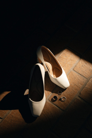 A young couple has their intimate wedding at the Marty Leonard Chapel in Fort Worth, Texas by a Texas DFW documentary wedding photographer ( Hannah Lylene Photography)