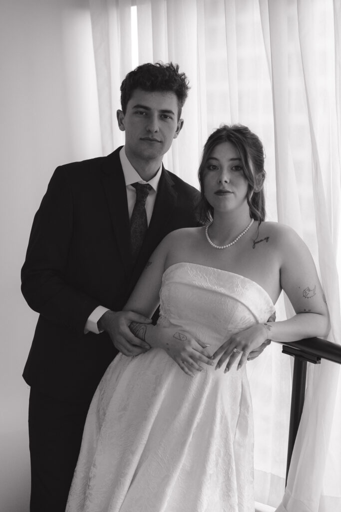 Documentary-style, true-to-color wedding photos from a unique Texas wedding at The Wild Detectives Bookstore in Dallas and The Thompson Hotel. Captured by a DFW wedding photographer, highlighting candid moments and cinematic charm.