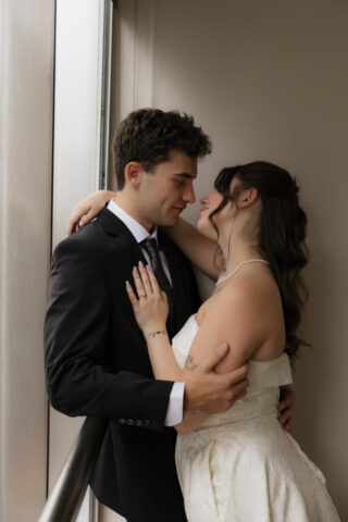 Documentary-style, true-to-color wedding photos from a unique Texas wedding at The Wild Detectives Bookstore in Dallas and The Thompson Hotel. Captured by a DFW wedding photographer, highlighting candid moments and cinematic charm.