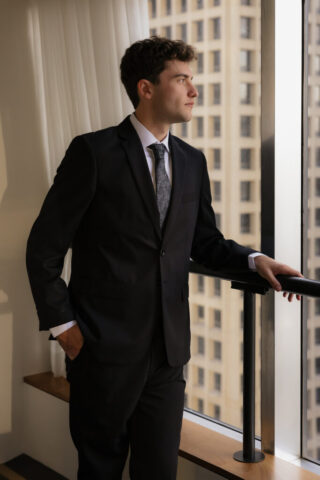 Documentary-style, true-to-color wedding photos from a unique Texas wedding at The Wild Detectives Bookstore in Dallas and The Thompson Hotel. Captured by a DFW wedding photographer, highlighting candid moments and cinematic charm.