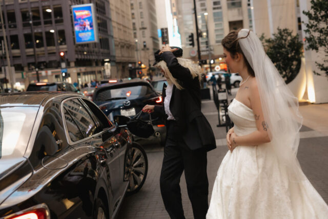 Documentary-style, true-to-color wedding photos from a unique Texas wedding at The Wild Detectives Bookstore in Dallas and The Thompson Hotel. Captured by a DFW wedding photographer, highlighting candid moments and cinematic charm.