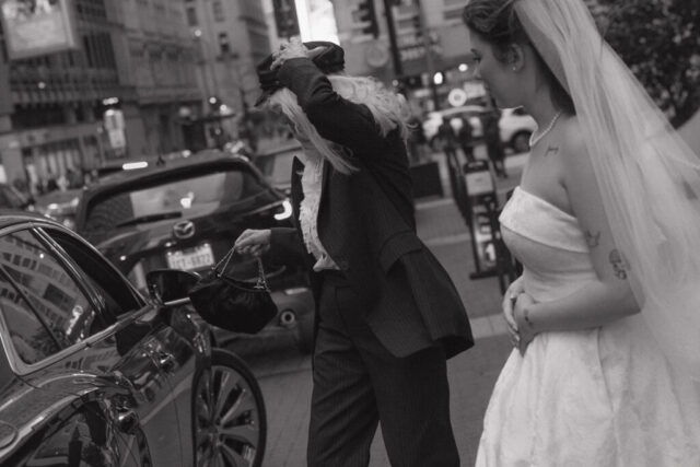 Documentary-style, true-to-color wedding photos from a unique Texas wedding at The Wild Detectives Bookstore in Dallas and The Thompson Hotel. Captured by a DFW wedding photographer, highlighting candid moments and cinematic charm.