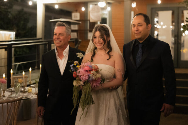 Documentary-style, true-to-color wedding photos from a unique Texas wedding at The Wild Detectives Bookstore in Dallas and The Thompson Hotel. Captured by a DFW wedding photographer, highlighting candid moments and cinematic charm.