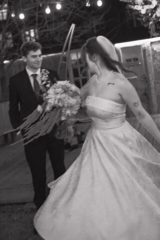 Documentary-style, true-to-color wedding photos from a unique Texas wedding at The Wild Detectives Bookstore in Dallas and The Thompson Hotel. Captured by a DFW wedding photographer, highlighting candid moments and cinematic charm.