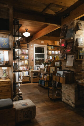 Documentary-style, true-to-color wedding photos from a unique Texas wedding at The Wild Detectives Bookstore in Dallas and The Thompson Hotel. Captured by a DFW wedding photographer, highlighting candid moments and cinematic charm.