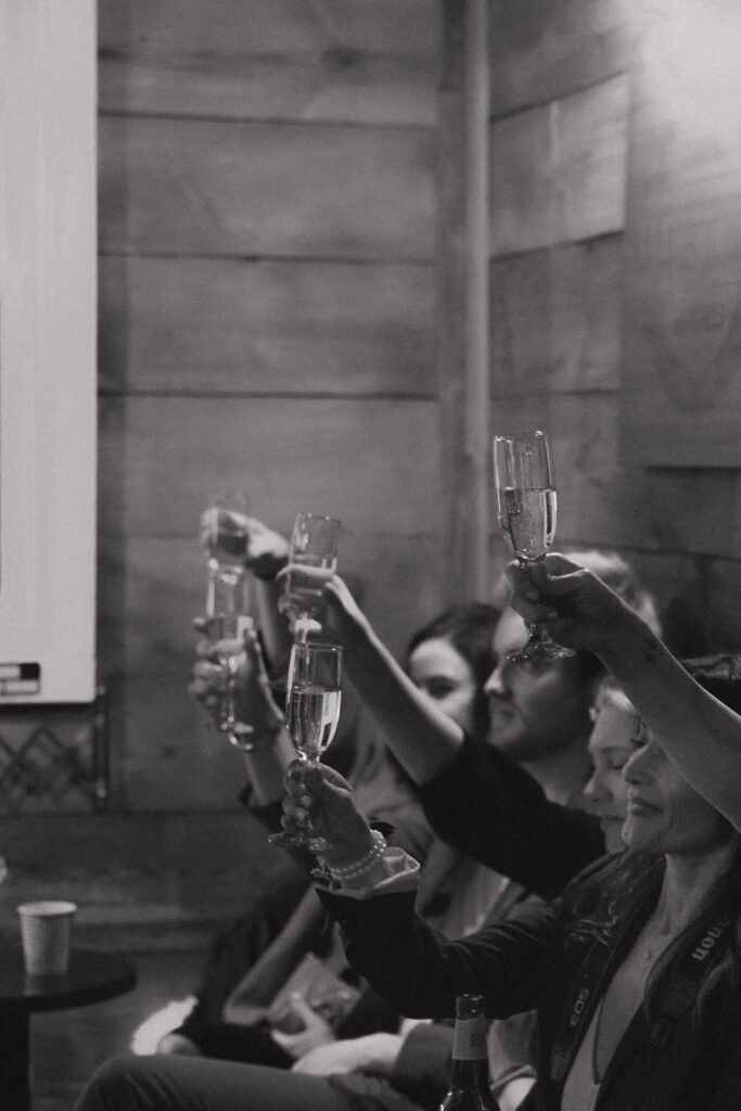 Documentary-style, true-to-color wedding photos from a unique Texas wedding at The Wild Detectives Bookstore in Dallas and The Thompson Hotel. Captured by a DFW wedding photographer, highlighting candid moments and cinematic charm.