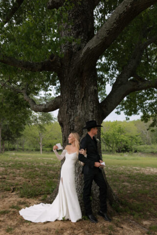 True-to-color, cinematic documentary-style wedding photos from a real Texas wedding at HR Ranch. Captured by a DFW wedding photographer, featuring rustic charm and candid moments.