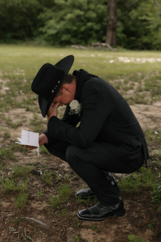 True-to-color, cinematic documentary-style wedding photos from a real Texas wedding at HR Ranch. Captured by a DFW wedding photographer, featuring rustic charm and candid moments.