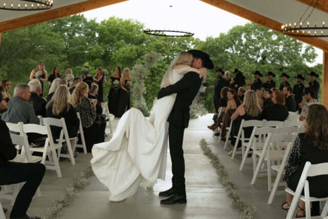 True-to-color, cinematic documentary-style wedding photos from a real Texas wedding at HR Ranch. Captured by a DFW wedding photographer, featuring rustic charm and candid moments.