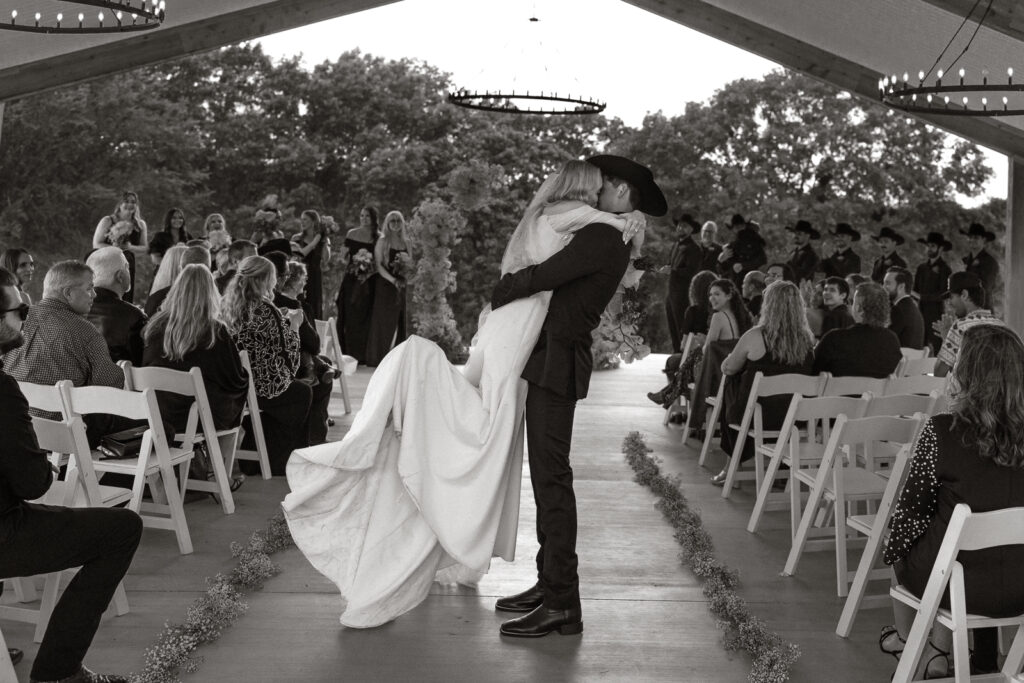 True-to-color, cinematic documentary-style wedding photos from a real Texas wedding at HR Ranch. Captured by a DFW wedding photographer, featuring rustic charm and candid moments.